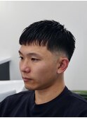クロップ×フェード刈り上げショートおしゃれメンズビジネス30代
