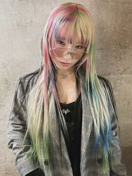 イル(iLe.) レイヤーカット//イメチェン/ホワイトブロンド/外ハネボブ/美髪