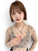 ショートボブ 外ハネボブ 小顔カット 顔周りカット 韓国ヘア