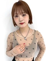 ヴェイン 渋谷(vain)&nbsp;ショートボブ 外ハネボブ 小顔カット 顔周りカット 韓国ヘア