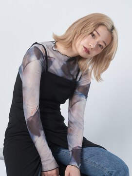 レム 上大岡(REM) 顔まわりレイヤー×アッシュベージュ