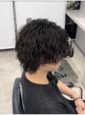 MEN’S HAIR/サーフカール/刈り上げセンターパート