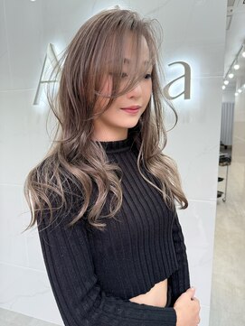 アルマモモ(Alma momo) １０代２０代３０代４０代グレージュレイヤー