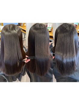 《縮毛矯正×oggi otto髪質改善トリートメント》素髪引き立つシルクヘアに.*[上大岡/韓国/メンズ/学割U24]