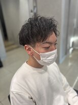 アッシュ 高幡不動店(Ash) メンズパーマツイストスパイラルフェザーパーマ眉毛