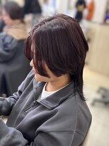 ブラウン(Brown)&nbsp;中性ウルフカット×暖色カラー/イメチェン//藤沢美容院 
