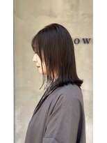 ブラウン(Brown) ミディアムボブ