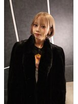 アンブル リュクス 池袋(amble luxe)&nbsp;ハイトーンミルクティーベージュ×ミニボブ