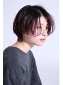 ショートボブ(センターパート)