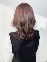 ヴェイン 渋谷(vain)&nbsp;【vain#I】抜け感たっぷりピンクカラーのミディアムヘア*°