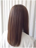 うるツヤ髪質改善 韓国風ストレート Neolive町田 ココアベージュ