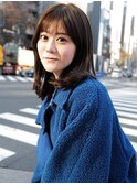 ワンカールミディアムボブ