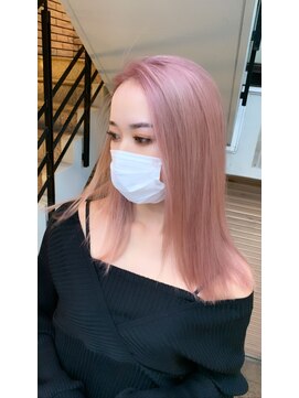 ラフ 難波店(LAFF) #黒髪#ボブルフ#ネビージュ#小顔#ワンレン