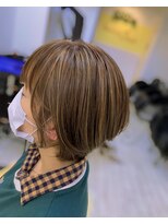 ジェイクラブ 土橋店(J CLUB) ベージュ系カラー☆ハイライト☆丸みショート