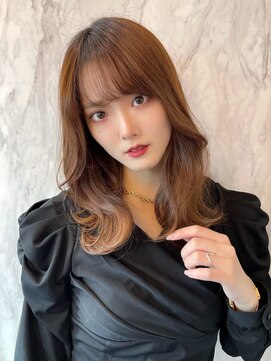 ルームバイシー 新宿(Loom. by Sea) くびれヘア/韓国ヘア/ココアベージュ/グレーアッシュ