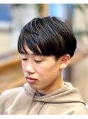 高校生男子シンプルマッシュスタイル