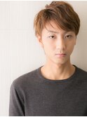グレーベージュで小顔効果！ソフトなメンズショートｆ名護大東