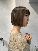 表参道駅/レイヤーカット/顔周り/酸性ストレート/縮毛矯正/ボブ