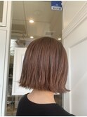 簡単スタイリング外ハネミニボブ