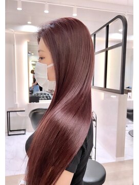 アンドシャルム 心斎橋(&CHALME) サラツヤ愛されワインレッド