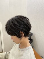 エトラ 渋谷店(etora)&nbsp;小顔◎ネビージュ ショートボブ　アッシュ