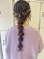 アイディー バイ ケンジ(id. by KENJE) ゆるふわ編み下ろし結婚式フォトヘアアレンジ