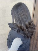 暗髪グレージュ