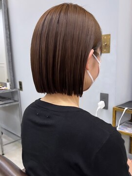 ドロシー 郡山桑野店(Dorothy) 黒髪ボブルフネビージュ小顔ワンレン