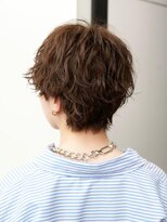 波巻きスパイラルパーマショート
