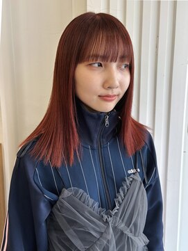 ジュール イオンモールKYOTO店(Jour) ブリーチなしレッドカラー