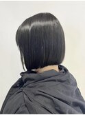 ミニボブ×ネイビーグレー