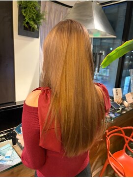 ビハインドザカーテン(BEHIND THE CURTAIN) 黒髪卒業×ミルクティーベージュ×ケアブリーチ×トリートメント