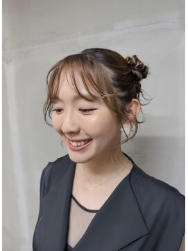 フレーム なんば店(FRAME) ◯ パーマ風bang × ツインカチモリアレンジ