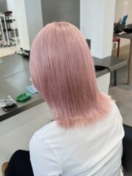 ラック 表参道(LUCK) ペールピンク/ピンクベージュ/ホワイトピンク/ケアブリーチ/20代