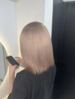 ラピステン 福岡天神 大名店(Lapis)&nbsp;ミルクティー/ホワイトグレージュミニウルフデジタルパーマ