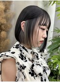 【GEEKS渋谷】インナーカラー/伸ばしかけボブ/グレージュ/夏ヘア