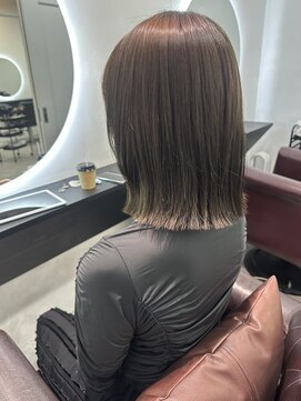 グランドライン(GRAND LINE) 切りっぱなしボブ レイヤー アッシュ グレージュ