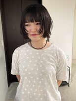 ニコフクオカヘアーメイク(NIKO Fukuoka Hair Make)&nbsp;《NIKO》暗髪でも盛れる♪顔まわりレイヤーボブ/ぱつっとボブ
