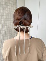 フーバイケンジ(fuu + KENJE)&nbsp;【misa】結婚式ヘア/ツインアレンジ/リボンヘア