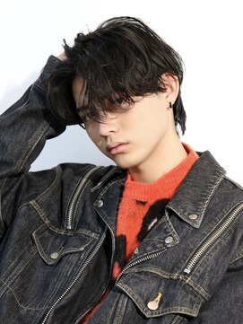 ルーシー 渋谷(LUCEY) センターパートフェザーパーマシャドウパーマメンズパーマ