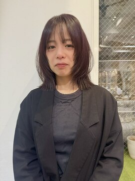 ミディアムレイヤー レイヤーボブ ハッシュカット ボブ HR-183