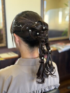 結婚式お呼ばれヘアーセット