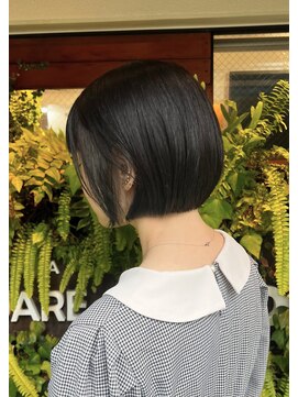 スクエアウーノ 博多(SQUARE*UNO HAKATA) 乾かすだけの丸みミニボブ/髪質改善・ボブ・トリートメント