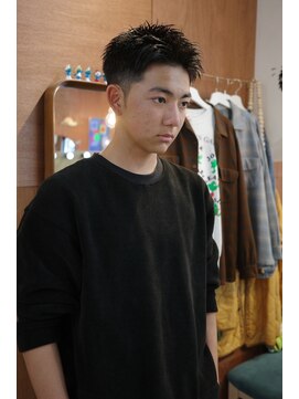 エディ(Edy) メンズスパイキーショート刈り上げ眉毛カットジェットモヒカン