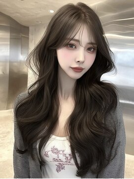 ノイズオオサカ 天王寺店(NOISM OSAKA) 韓国風レイヤーカット/ロングレイヤー/ハッシュカット/10代20代