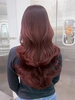 アルバム 新宿(ALBUM SHINJUKU) 韓国ヘアロング顔周りレイヤーピンクベージュ_ba583922