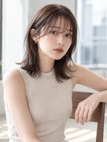 メドウ(meadow) 顔周りカット 顔まわりレイヤー ショコラブラウン 髪質改善 30代