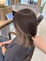 アース 都城川東店(HAIR & MAKE EARTH)&nbsp;イヤリングカラー×ミルクティーベージュ