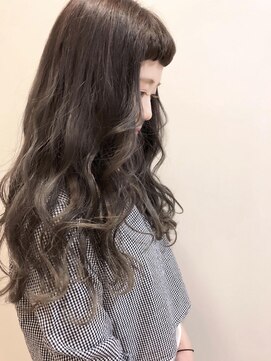 エルパティオ(EL PATIO) ハイライト×ミルクティ 波巻きふわふわロング