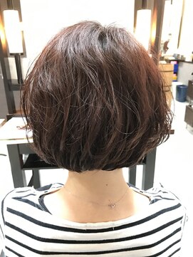 キャン 温品店(CAN) 【CAN】春colourピンクベージュの ミニボブ♪